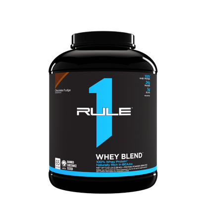Rule 1 R1 Whey Protein Blend (9) & Rule1-Whey-70Srv-2380g-ChocFudge