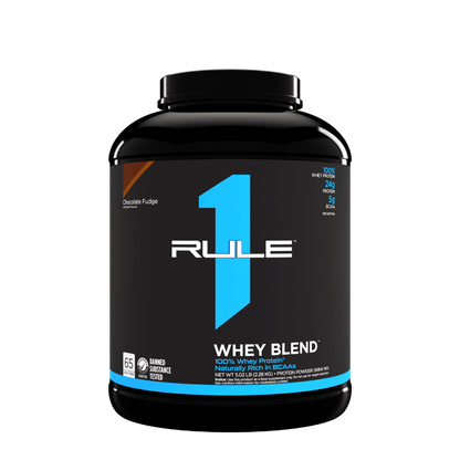 Rule 1 R1 Whey Protein Blend (9) & Rule1-Whey-70Srv-2380g-ChocFudge