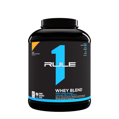 Rule 1 R1 Whey Protein Blend (11) & Rule1-Whey-70Srv-2380g-SaltedCara