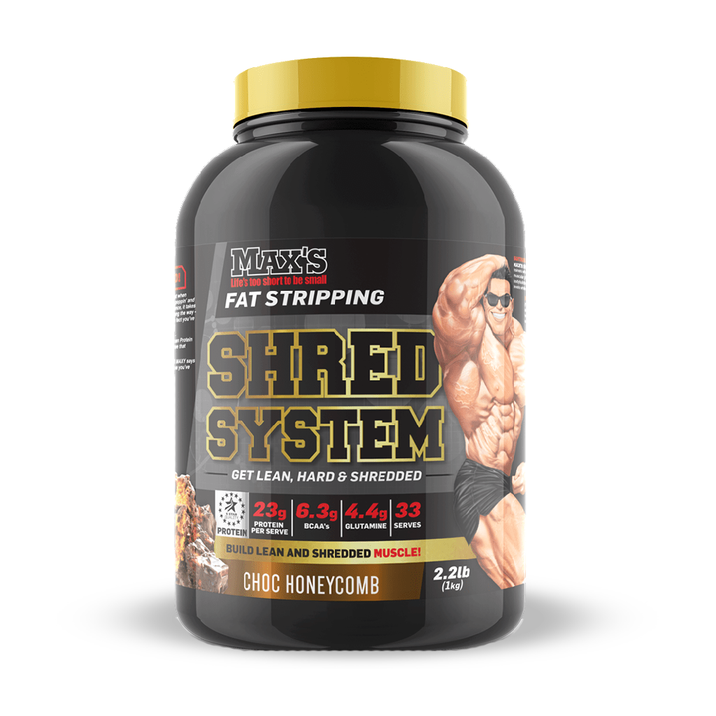 Max's Shred System | Thermogenic Protein (1) & Max's-SHRED-SYSTEM-30SRV-Honey