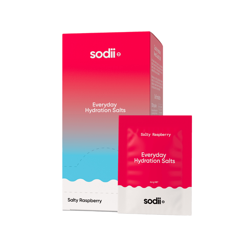 Everyday Hydration Salts Sachets (3) & SODII-HYD-SALT-30x177g-SACHET-Rasp
