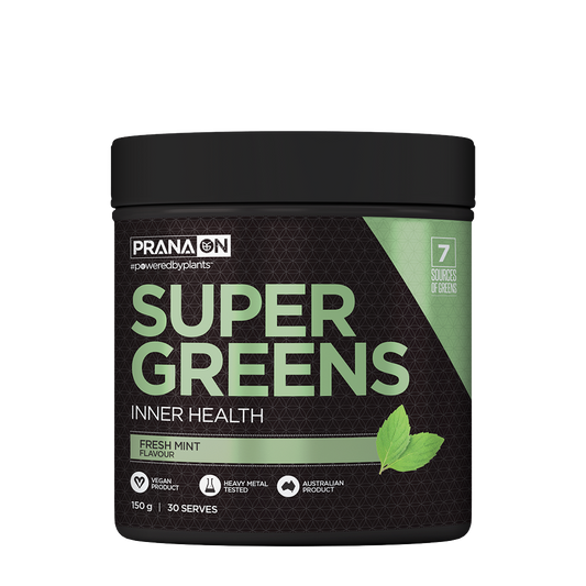 PranaOn Super Greens & PRANA-GREENS-150g-F