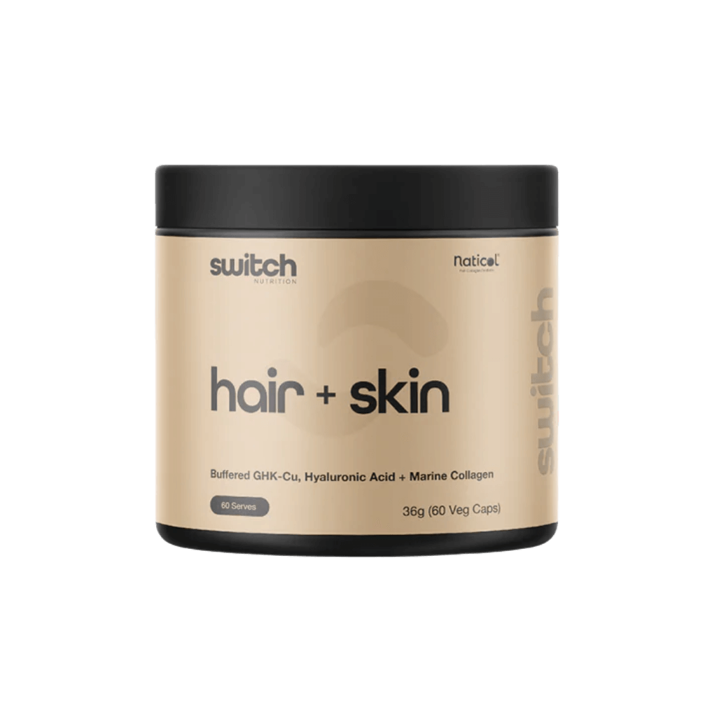 Switch Nutrition - Hair + Skin & SWITCH-Hair+Skin-60Caps