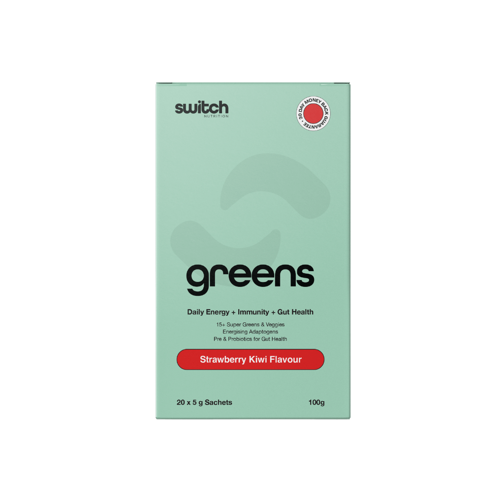 Switch Nutrition - Greens (5) & SWITCH-Greens-20SrvBOX-StrwK