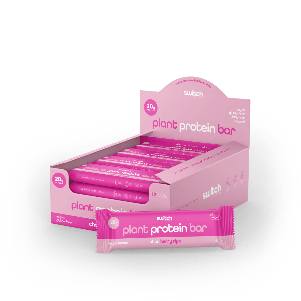 Switch Nutrition Plant Protein Bar & SwitchNutrition-Snack-Switch-Box12-ChocBerry