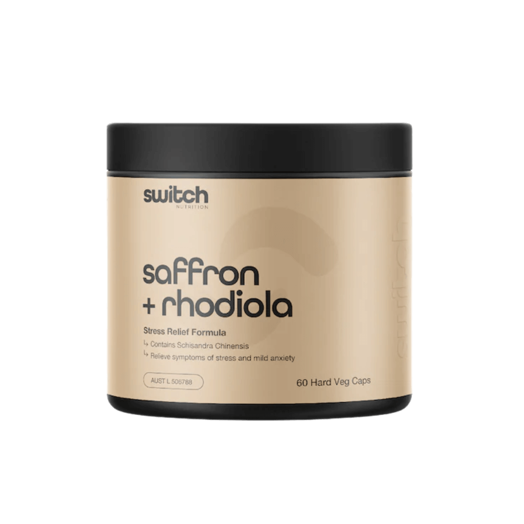 Switch Nutrition - Saaffron + Rhodiola Capsules & SWITCH-SAF+RHO-CAPS-60