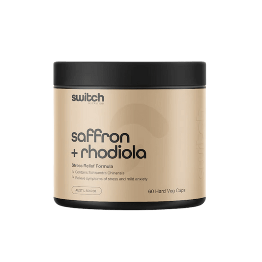Switch Nutrition - Saaffron + Rhodiola Capsules & SWITCH-SAF+RHO-CAPS-60