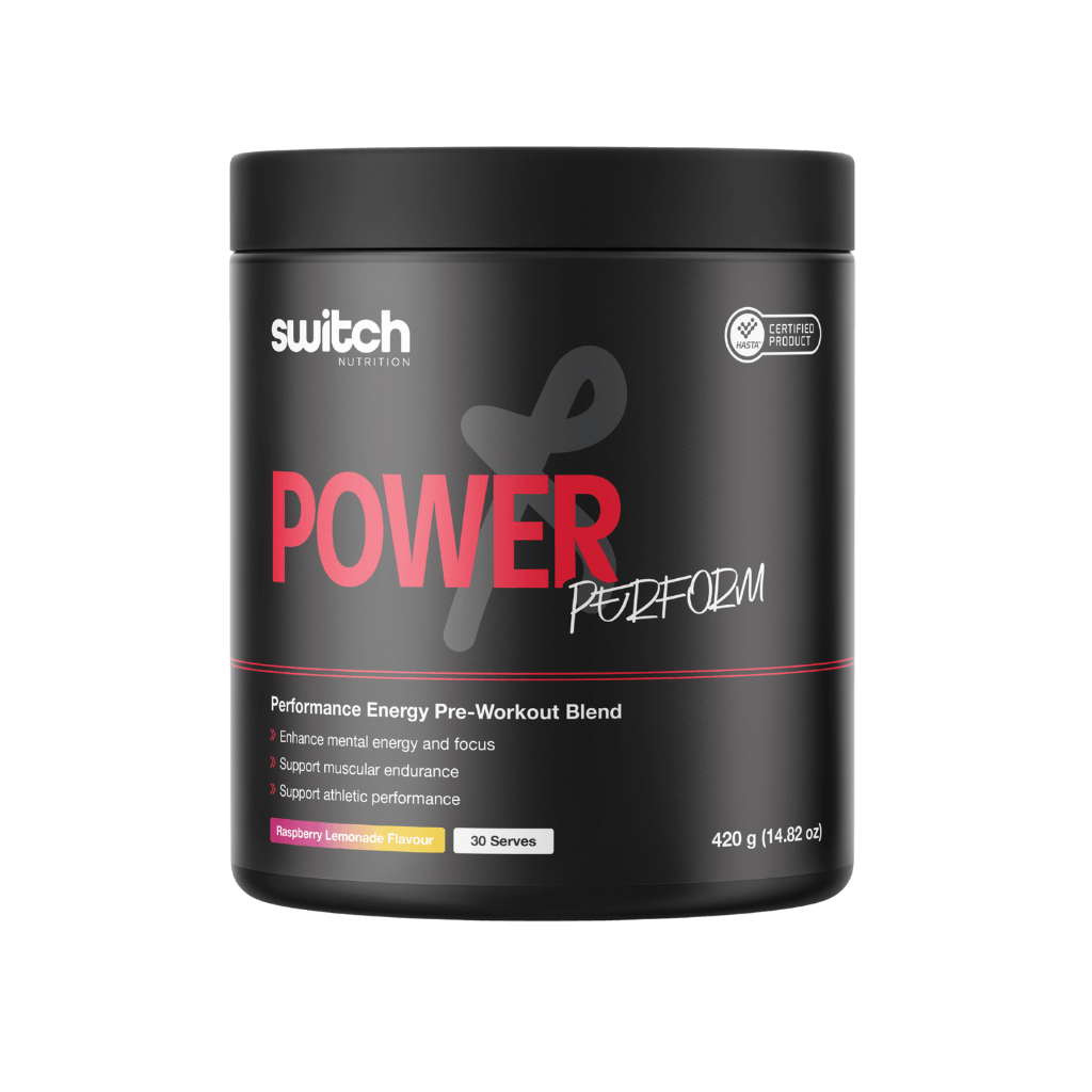 Switch Nutrition - Power Perform (1) & SN-POW-PRFM-30SRV-RaspLem