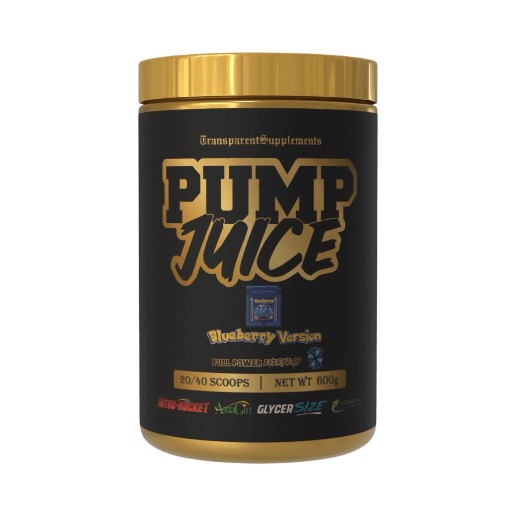 Transparent Supplements - Pump Juice (5) & TRANSPARENT-PumpJuice-40 Srvs-Blu