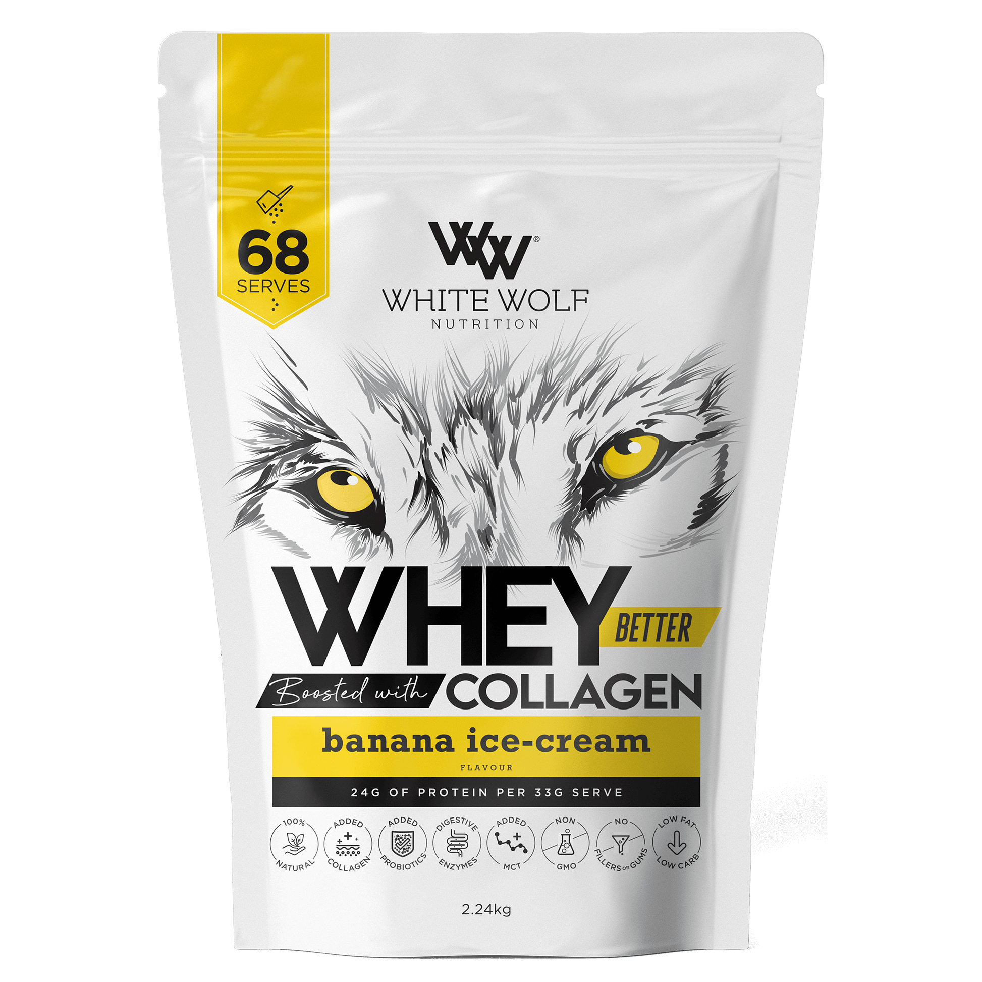 White Wolf Nutrition Whey Better Protein (6) & WW-WHEY-68SRV-Ban