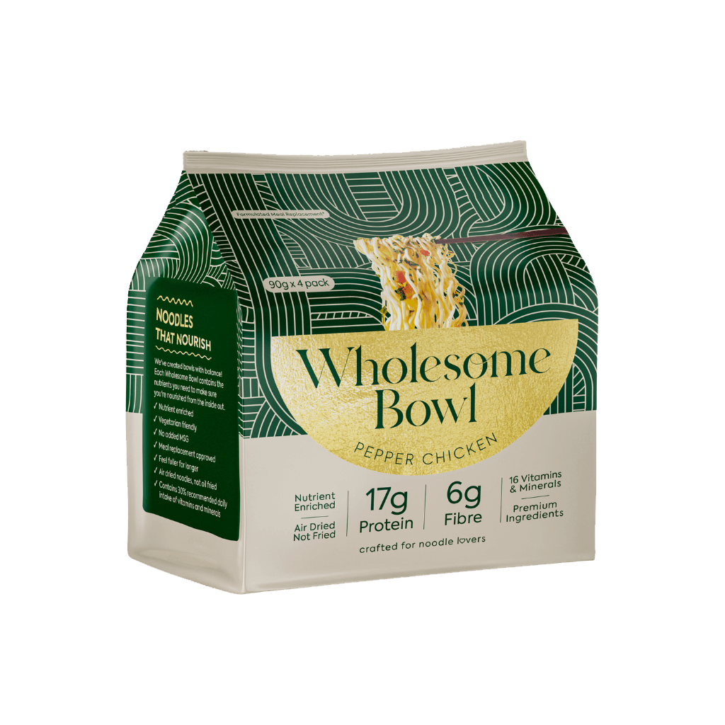 Wholesome Bowl - Instant Protein Noodles (3) & Wholesome-Bowl-Noodles-4PackNEW-Chick