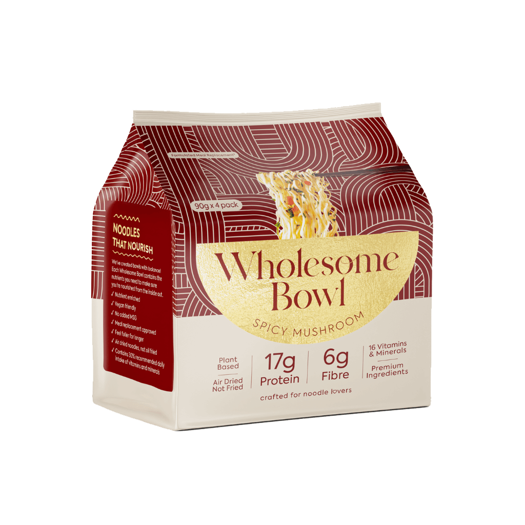 Wholesome Bowl - Instant Protein Noodles (5) & Wholesome-Bowl-Noodles-4PackNEW-Mush
