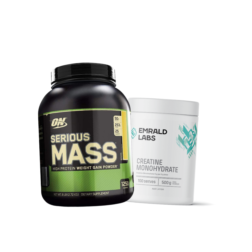 Build Muscle Stack Serious Mass + Creatine Monohydrate