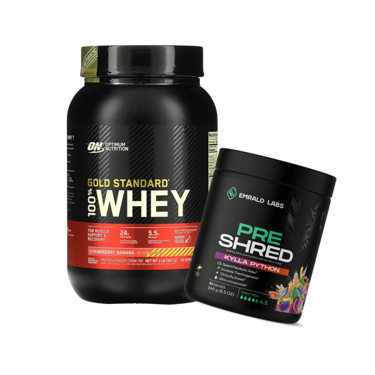 Gold Standard Whey & Pre Shred Stacks Optimum Nutrition   