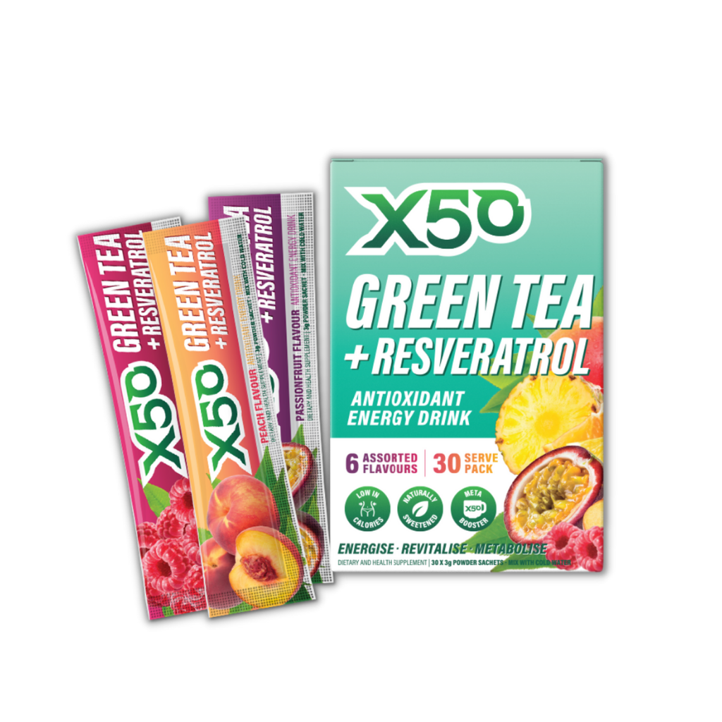 Green Tea x50 (12) & GreenTea-x50-30Srv-90g-Assort