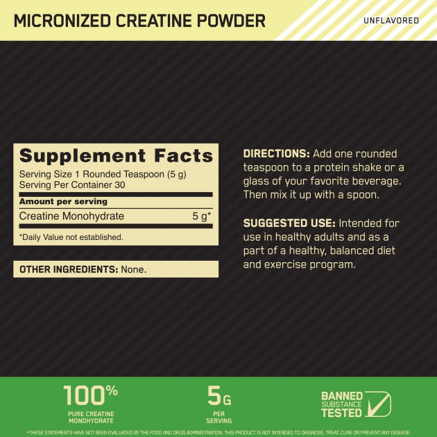 Optimum Nutrition Micronized Creatine